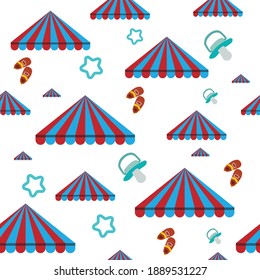 prism tent pattern with baby's shoes and pacifier perfect for gift wrapping for toddler