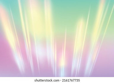 Prismus, Prismenstruktur. Kristallregenbogen-Lichter. Regenbogenvektor