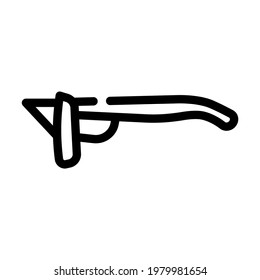 vector de icono de línea de gafas prismáticas. signo de gafas prismáticas. símbolo de contorno aislado ilustración negra