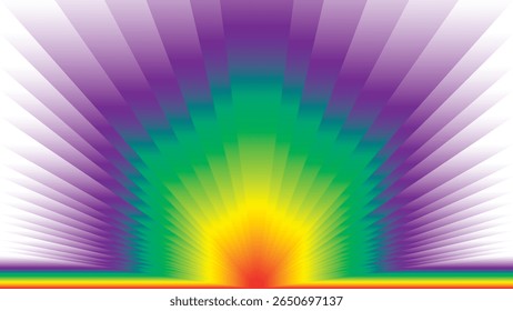  Raio-arco-íris prismático brilha fundo abstrato

