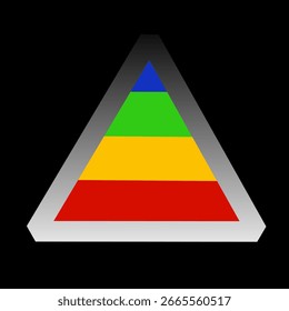 Prismatic simple design vector art