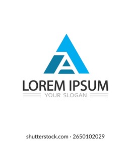 Logotipo Prismatic Triangle para a identidade da marca de inicialização digital

