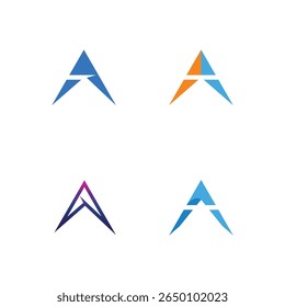 Logo do triângulo prismático para ícones de tecnologia e inovação