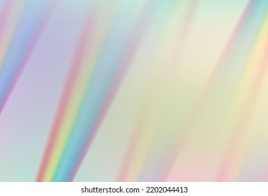 Prismhintergrund, Prismenstruktur. Kristallleuchten, Refraktionseffekte von Strahlen in Glas oder Edelstein. Vektorgrafik