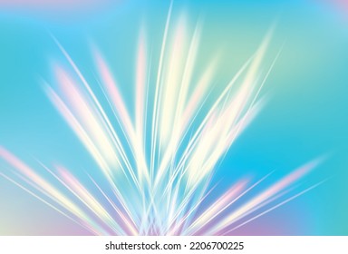 Prismbackground, textura prismática. Luces de arcoiris de cristal, efectos de refracción de rayos en vidrio o piedra de gema. Vector
