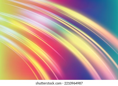 Prismbackground, textura prismática. Luces de arcoiris de cristal, efectos de refracción de rayos en vidrio o piedra de gema. Vector