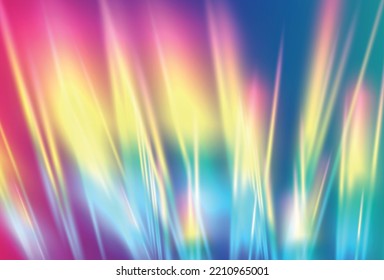 Prismbackground, prism texture. Crystal rainbow lights, refraction effects of rays in glass or gem stone. Vector