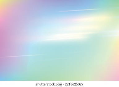 Prismhintergrund, Prismenstruktur. Kristallleuchten, Refraktionseffekte von Strahlen in Glas oder Edelstein. Vektorgrafik