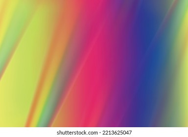 Prismbackground, prism texture. Crystal rainbow lights, refraction effects of rays in glass or gem stone. Vector