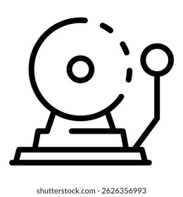 Icono de alarma de prisión. Icono de Vector de alarma de la cárcel para el Diseño web aislado en el fondo blanco