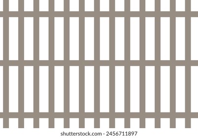 prison bar cage on a white background