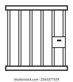 prison bar cage on a white background design eps 10