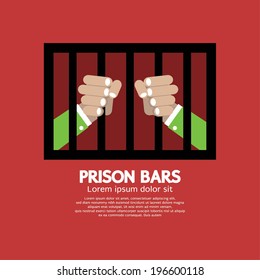 Prison Bars Graphic Vector Illustration