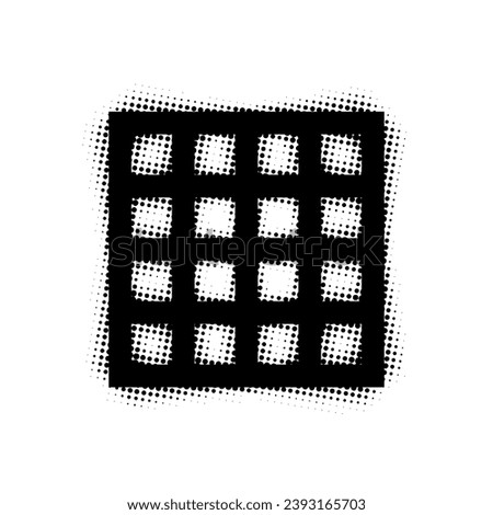 Prison bars with halftone effect