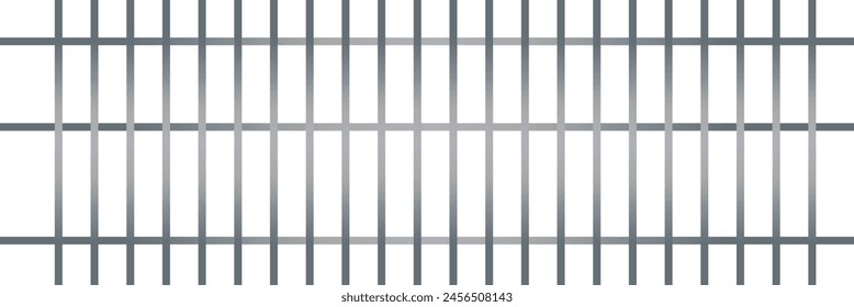 Prison bars isolated on transparent. Vector illustration. Way out to freedom concept