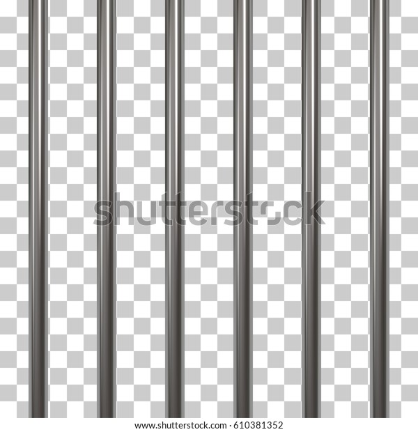 Prison Bars Isolated On Transparent Vector のベクター画像素材 ロイヤリティフリー