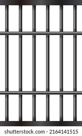 Prison bars isolated vector illustration.