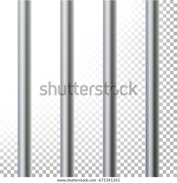 Prison Bars Isolated Vector Illustration Transparent Stock Vector ...