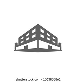 Prison building icon in trendy flat style isolated on white background. Symbol for your web site design, logo, app, UI. Vector illustration, EPS