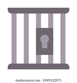 Prison Flat Icon Design For Personal nad Commercial Use