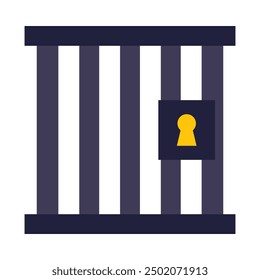 Prison Flat Icon Design For Personal nad Commercial Use