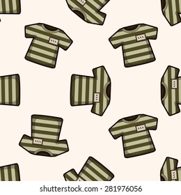 prison garb , cartoon seamless pattern background