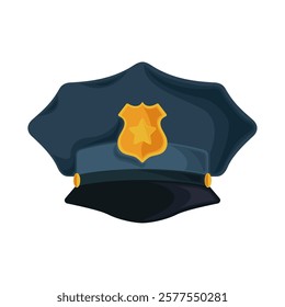 prison guard equipment cap isolated