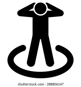 Prison icon from Business Bicolor Set. This flat vector symbol uses black color, rounded angles, and isolated on a white background.