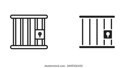 Prison icon Design Illustrations. editable web icons