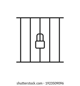 Prison icon design isolated on white background