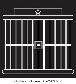 Prison icon design. vector illustration