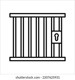 Prison Icon Hands Holding Prison Bars Stock Vector (Royalty Free ...