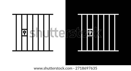 Prison icon logo element. Vector illustration. EPS10