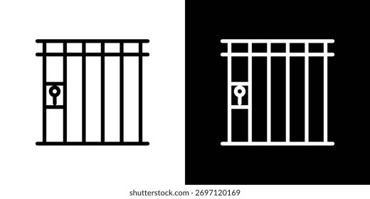 Prison icon Logo. Vector Illustration. EPS Illustration.