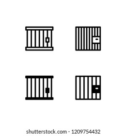 Prison Icon Logo Vector Symbol. Jail Icon