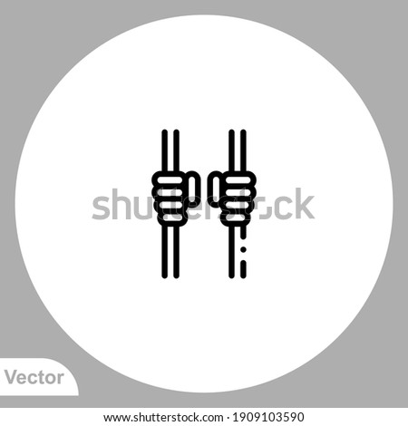 Prison icon sign vector,Symbol, logo illustration for web and mobile
