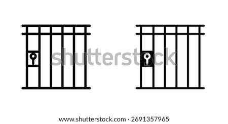 Prison icon Simple vector illustration for graphic and web design.