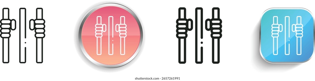 prison icon. Thin Linear, Regular and Button Style Design Isolated On White Background