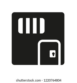 Prison icon. Trendy Prison logo concept on white background from law and justice collection. Suitable for use on web apps, mobile apps and print media.