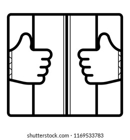 Prison icon vector