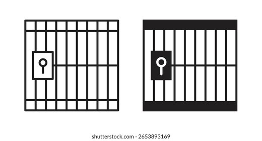 Ícone da prisão ilustração vetorial em um fundo transparente.