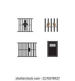 prison icon. vector illustration simple design