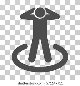Prison icon. Vector illustration style is flat iconic symbol, gray color, transparent background. Designed for web and software interfaces.
