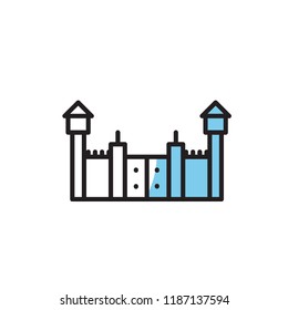prison icon vector modern style