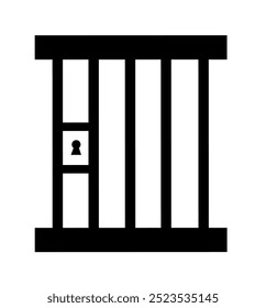 prison icon vector with simple design.jail icon