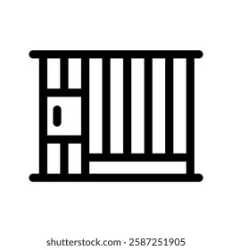 Prison Icon Vector Symbol Design Illustration