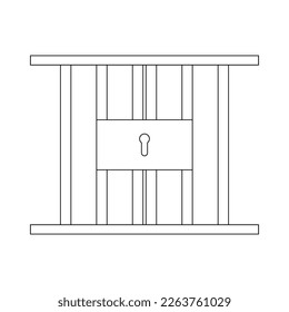 prison icon vektor illustration design