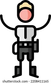 prison isolated design element stock illustration. Vector on a white background