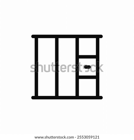prison jail icon sign vector