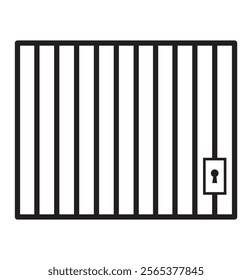 Prison, Jail icon vector on white background, Vector Design Jail Icon Style eps 10